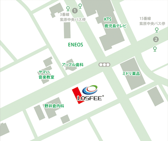 株式会社ロスフィー、案内地図